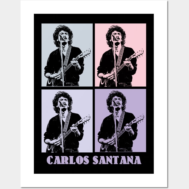 Santana 1977s Pop Art Wall Art by KERIKIL